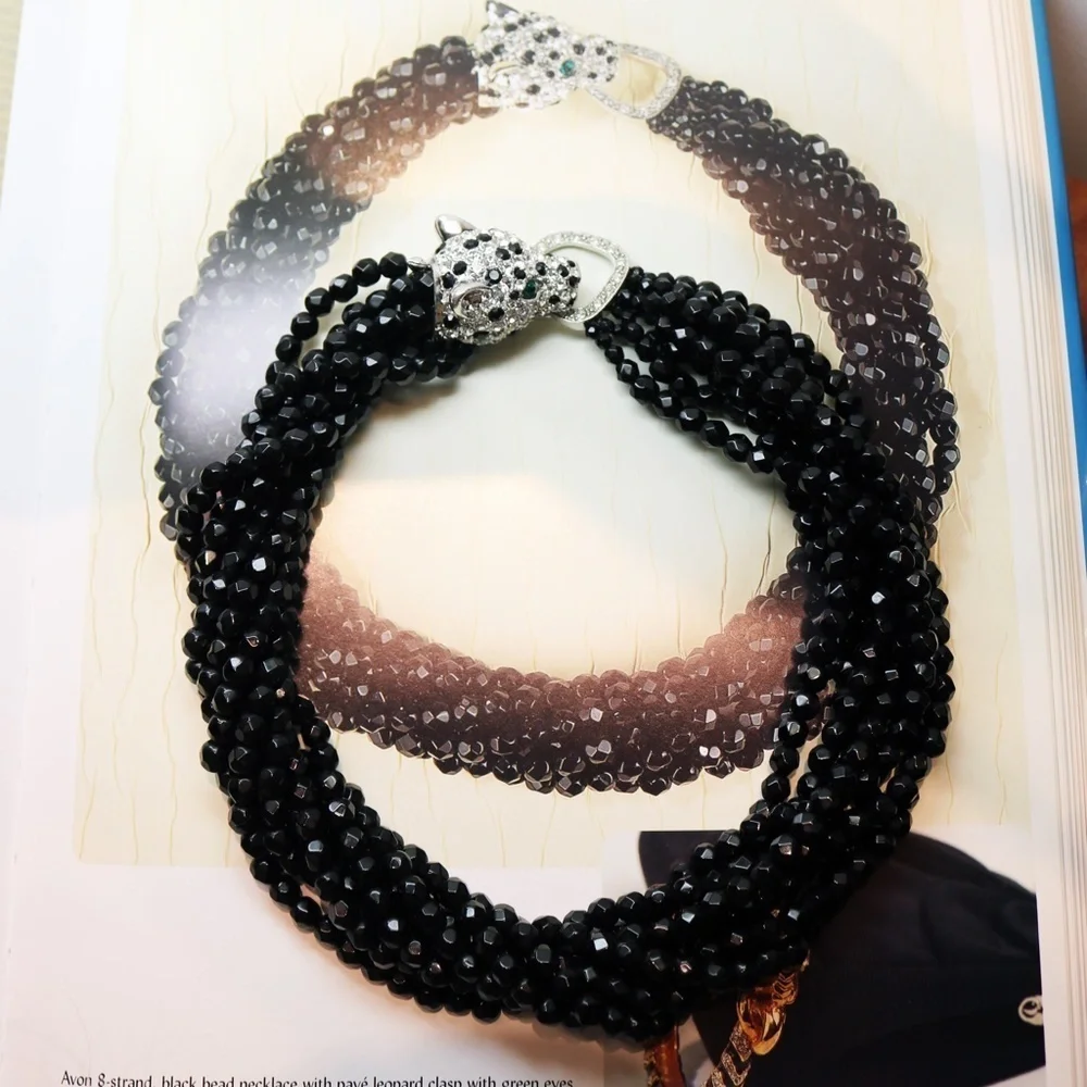 ⚜️ Vintage Kenneth Lane Bookpiece Leopard Necklace